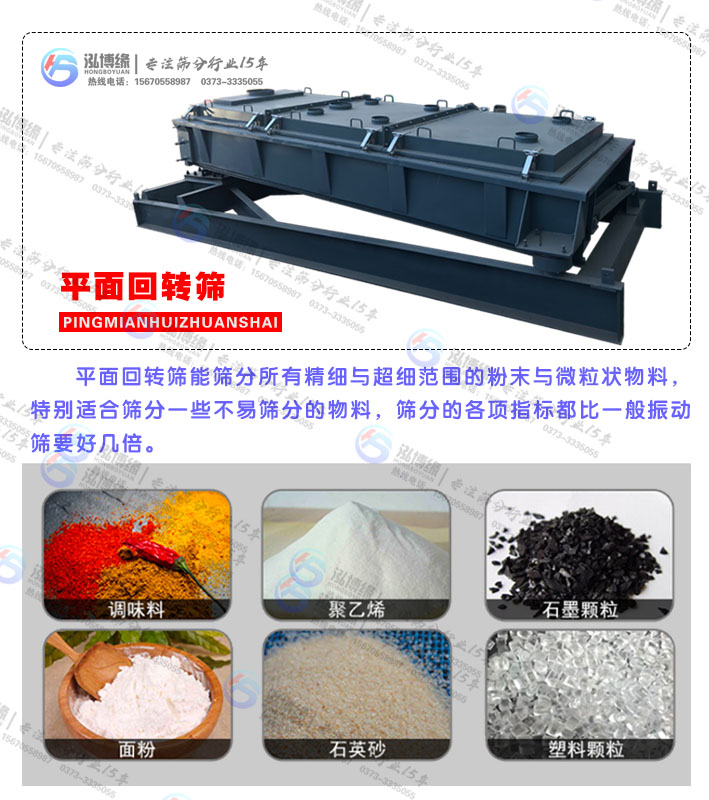 【厂家推荐】解决微粒状物料筛分难题——平面回转筛